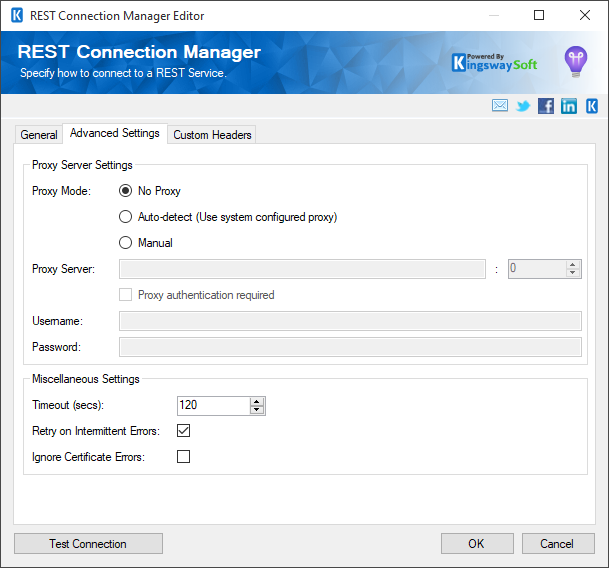 REST Connection Manager - Advanced